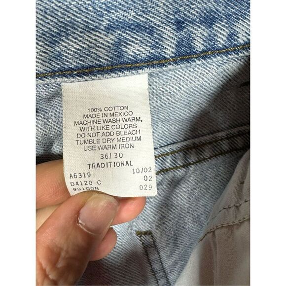 Harley-Davidson Vintage Men's Light Blue Relaxed Fit Jeans Size 36 Inseam 30 - Picture 7 of 14